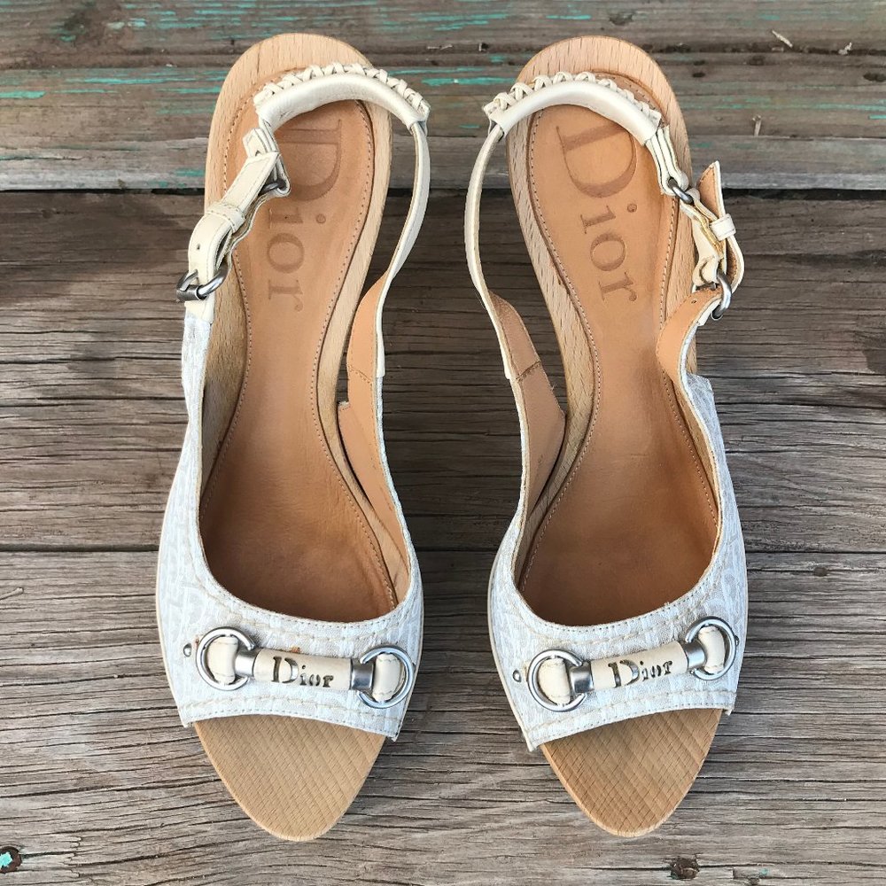 Dior 41 Slingback Sandals - Horse Bit Heels